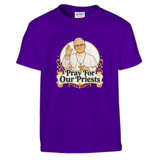 Pray for Our Priests Pope Francis Kids T-Shirt - view 2