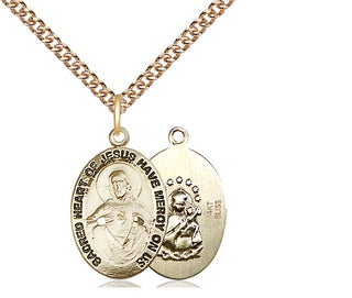14kt Gold Scapular Medal