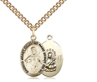 14kt Gold Scapular Medal