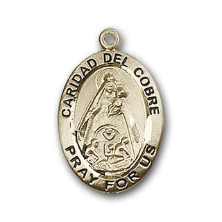 Gold-Filled Caridad Del Cobre Pendant