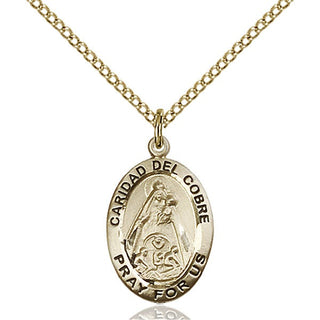 Gold-Filled Caridad Del Cobre Pendant