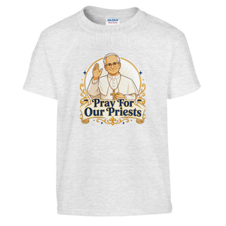 Pray for Our Priests Pope Francis Kids T-Shirt - view 6