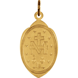 14K Yellow Gold Miraculous Medal
