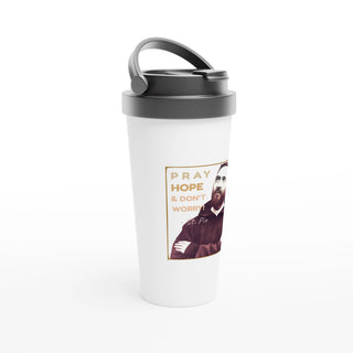 St. Padre Pio 'Pray, Hope & Don't Worry' Travel Mug - view 2