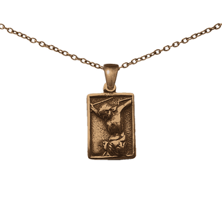 Vintage Bronze Santisimo Cristo del Buen Viaje Medal