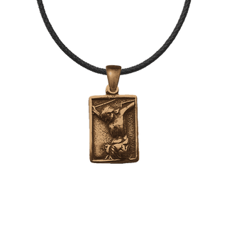 Vintage Bronze Santisimo Cristo del Buen Viaje Medal