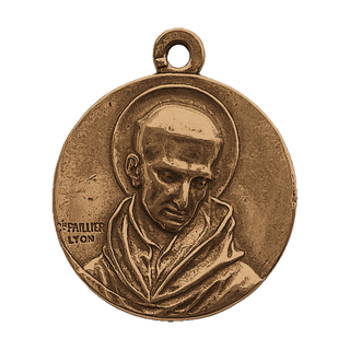 Vintage Bronze Souvenir de St. Bernard French Medal