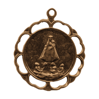 Vintage Bronze Our Lady of Charity of El Cobre Medal