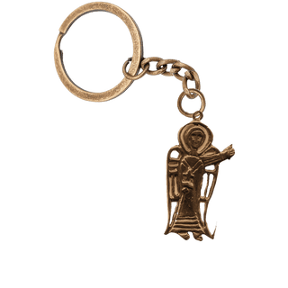 Vintage Bronze St. Gabriel the Archangel Figural Medal
