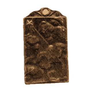 Vintage Bronze Child at the Niche Medal — reverse