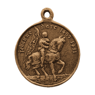 Vintage Bronze Joan of Arc on Horseback