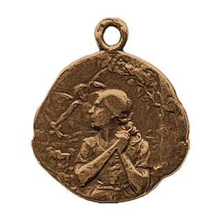 Vintage Bronze Joan of Arc at the Stake