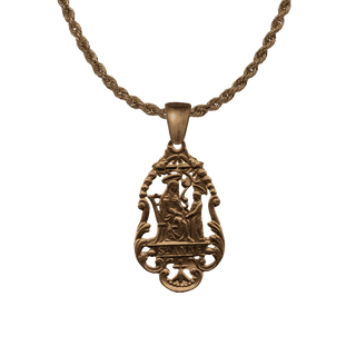 Vintage Bronze St. Anne Teaching the Virgin