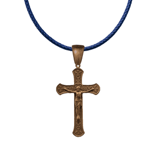 Vintage Bronze Immaculate Conception Crucifix