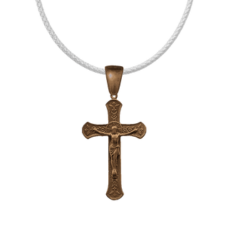 Vintage Bronze Immaculate Conception Crucifix