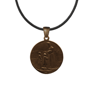 Vintage Bronze Our Lady of La Salette Medal
