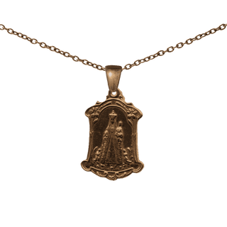 Vintage Bronze St. Anne and the Child Mary Medal