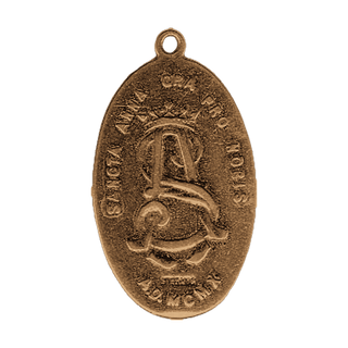 Vintage Bronze Sancta Anna Medal with the Tree — reverse