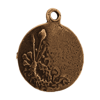 Vintage Bronze Passion Medal, Holy Face and Instruments - reverse