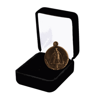 Vintage Bronze Our Lady of the Pillar of Chartres Medal
