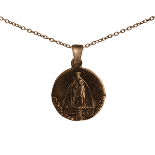 Vintage Bronze Our Lady of the Pillar of Chartres Medal