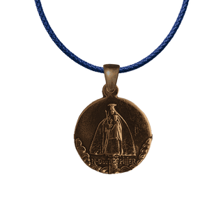 Vintage Bronze Our Lady of the Pillar of Chartres Medal