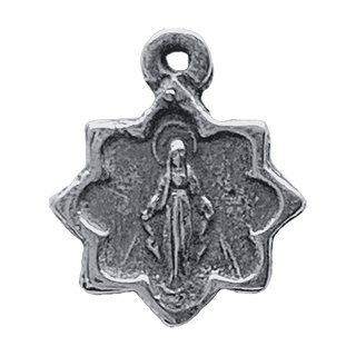 Vintage Sterling Silver Tiny Star-Shaped Miraculous Medal