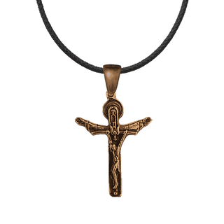 Vintage Bronze Holy Trinity Crucifix, Throne of Mercy