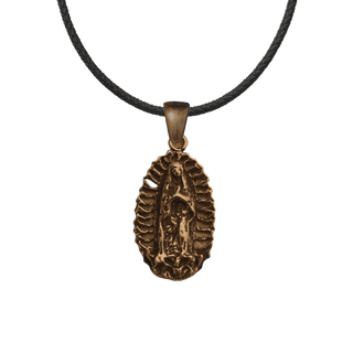 Vintage Bronze Radiant Our Lady of Guadalupe Medal