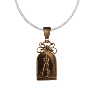 Vintage Bronze Crowned Our Lady of Fatima Medal