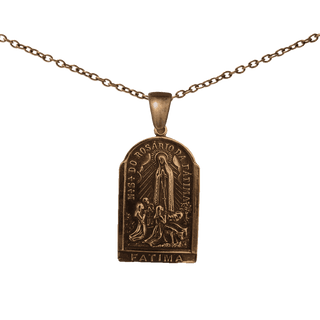 Vintage Bronze Our Lady of the Rosary of Fatima Medal