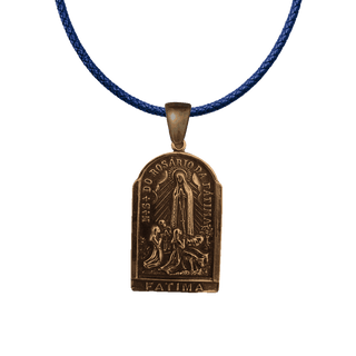 Vintage Bronze Our Lady of the Rosary of Fatima Medal