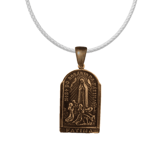 Vintage Bronze Our Lady of the Rosary of Fatima Medal