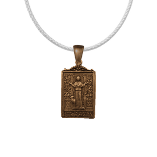 Vintage Bronze St. Agnes of Rome Plaque Medal