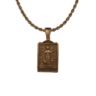 Vintage Bronze St. Agnes of Rome Plaque Medal