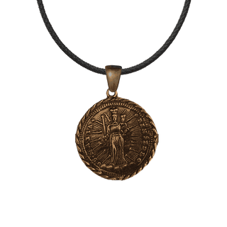 Vintage Bronze St. Michael the Archangel Medal