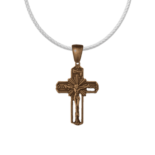 Vintage Bronze Crucifix with Rays