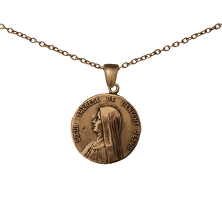 Vintage Bronze St. Thérèse of Lisieux Medal