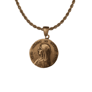 Vintage Bronze St. Thérèse of Lisieux Medal