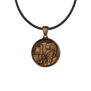 Vintage Bronze St. Joseph the Worker Medal