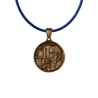 Vintage Bronze St. Joseph the Worker Medal