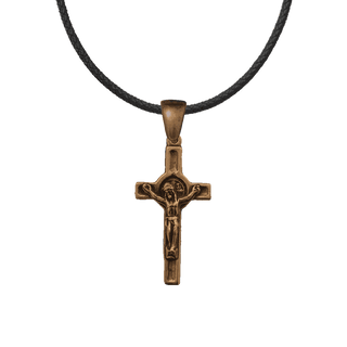 Vintage Bronze St. Benedict Crucifix, Small