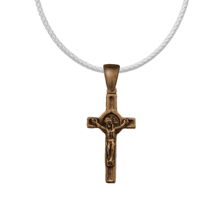 Vintage Bronze St. Benedict Crucifix, Small