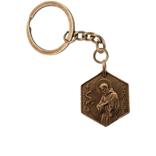 Vintage Bronze St. Francis Blessing Medal