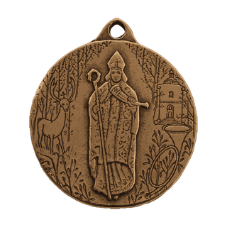 Vintage Bronze St. Hubert Commemorative Medal