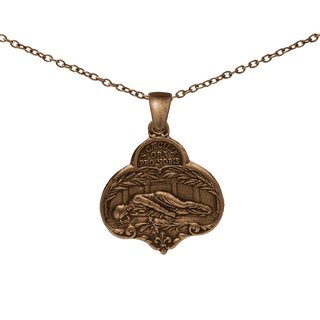 Vintage Bronze St. Cecilia Medal, Catacombs of Rome