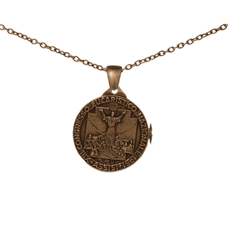 Vintage Bronze Assisi Eucharistic Congress Medal