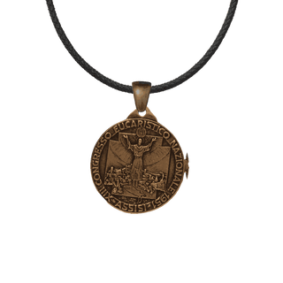 Vintage Bronze Assisi Eucharistic Congress Medal