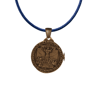 Vintage Bronze Assisi Eucharistic Congress Medal