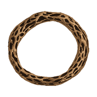 Vintage Bronze Celtic Openwork Rosary Ring